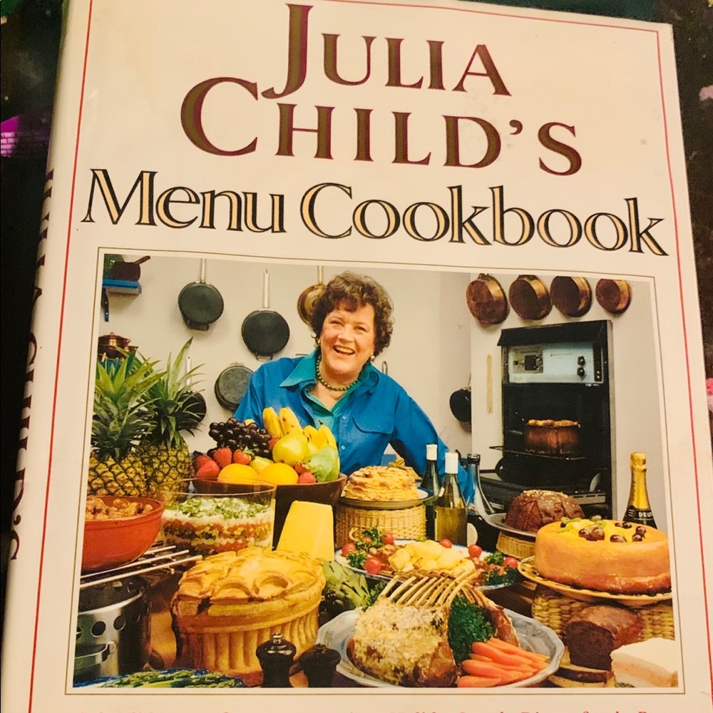 COPY - Vtg Julia Child's Menu Cookbook Holiday Dinner Lunch